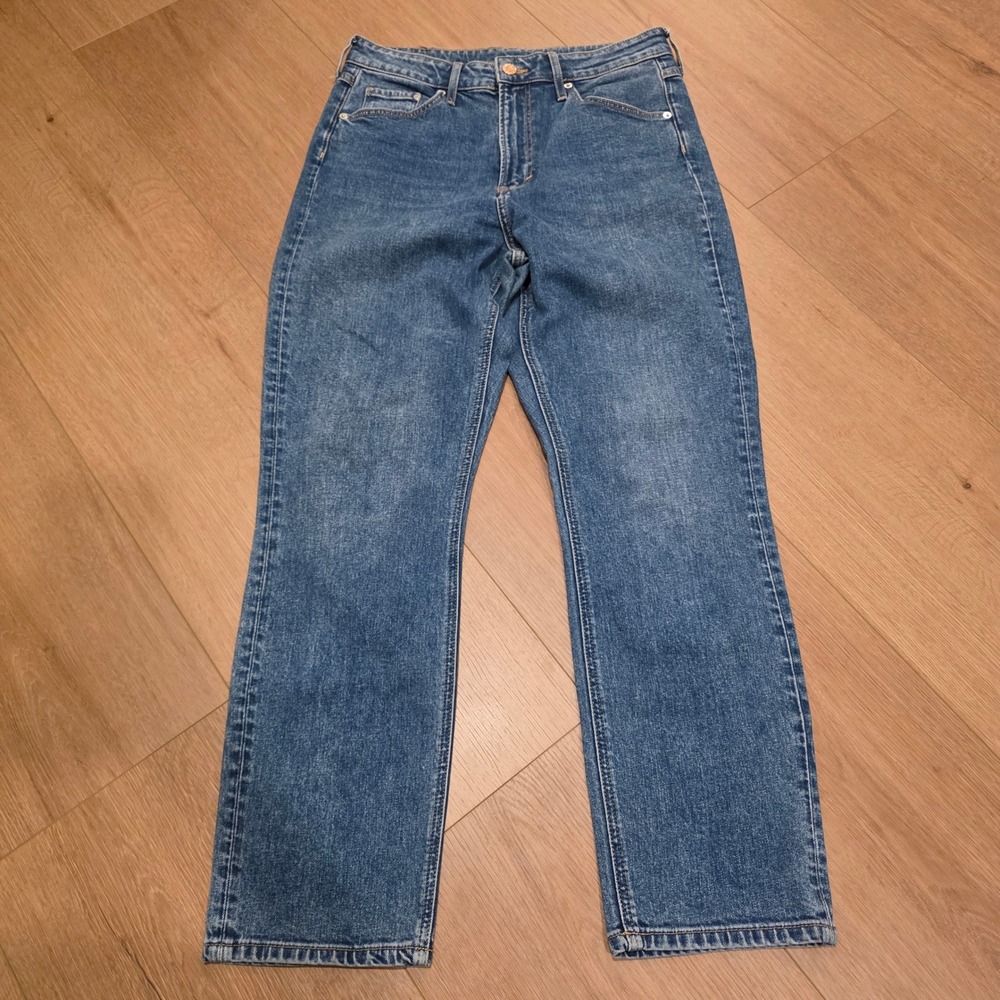 H&M &Denim Vintage Slim High Waist Jeans Blue Medium Wash Size 8